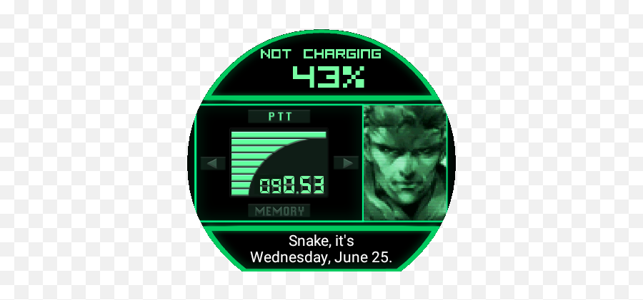 This Smart Watch Theme Lets You Wear The Codec - Metal Gear Solid Codec Png,Solid Snake Transparent
