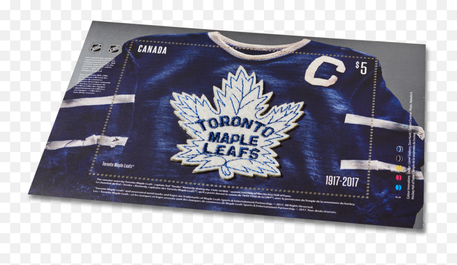 100 Years Of Toronto Maple Leafs Hockey Canada Post - Denim Png,Toronto Maple Leafs Logo Png