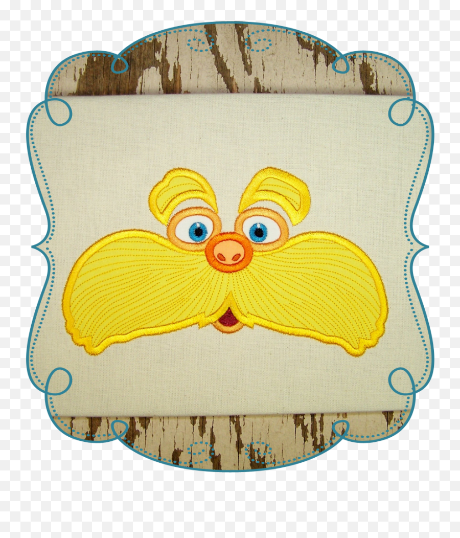 The Lorax Applique Machine Embroidery Design - Lorax Applique Design Png,Lorax Png