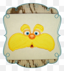 The Lorax Applique Machine Embroidery Design - Lorax Applique Design Png,Lorax Png