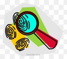 Mystery Clipart Fingerprint - 480x419 Png