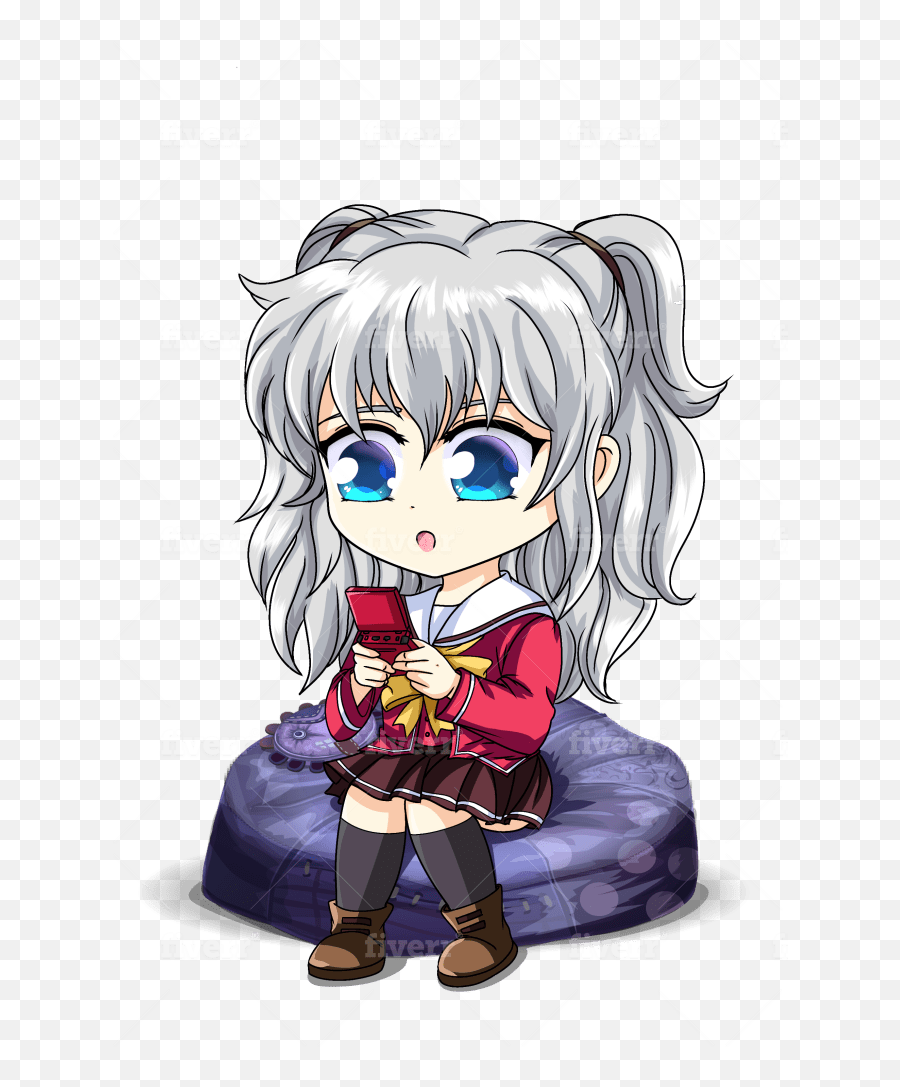Draw A Cute Chibi Of You Or Favorite Character Anime Cartoon - Couch Png,Anime Girl Sitting Png