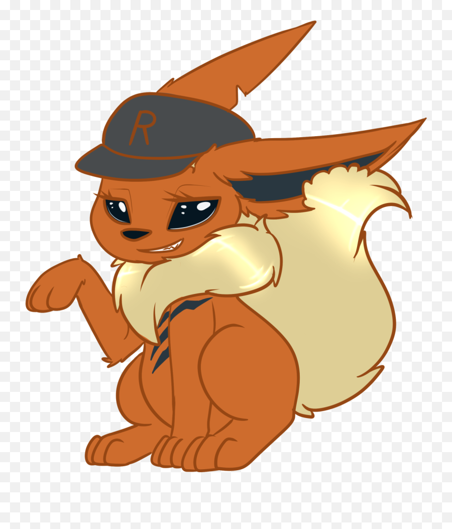 Download F Rocket Flareon - Cartoon Hd Png Download Cartoon,Flareon Png