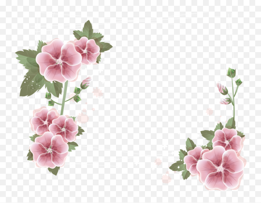 Arboles Y Flores Png - Marcos De Flores Png 800x620 Png Royalty Free Flower Border Clipart,Arboles Png