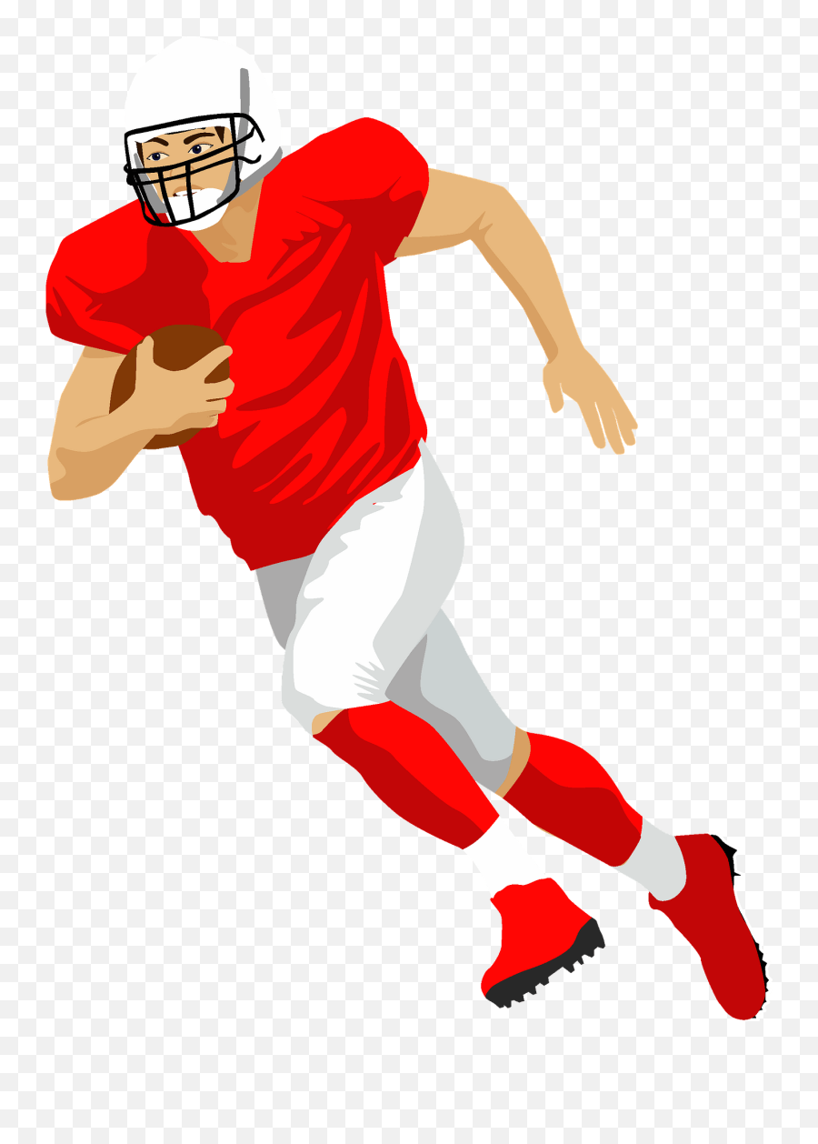 American Football Player Clipart - Illustration Png,American Football Player Png