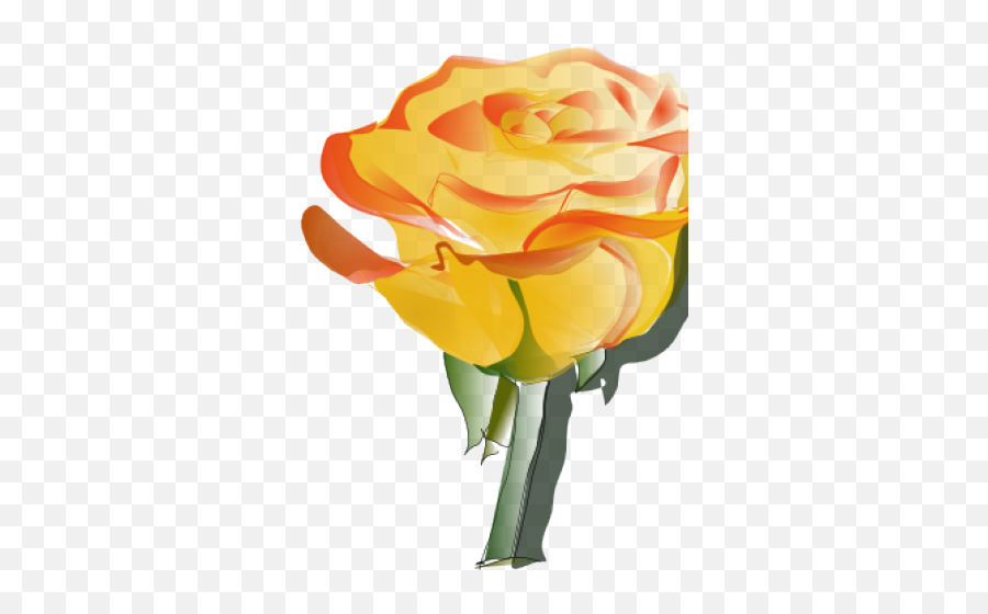 Red Rose Clipart Animated Heart - Graphic Of Yellow Rose Png,Yellow Rose Png