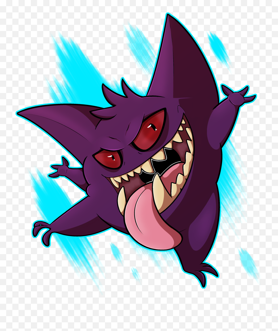 Wacky Gengar By Ikarimonster - Gengar 3000 X 3000 Png,Gengar Png