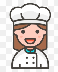 Emoji Peach Png - Chef Woman Emoji Artist Icon Png Artista