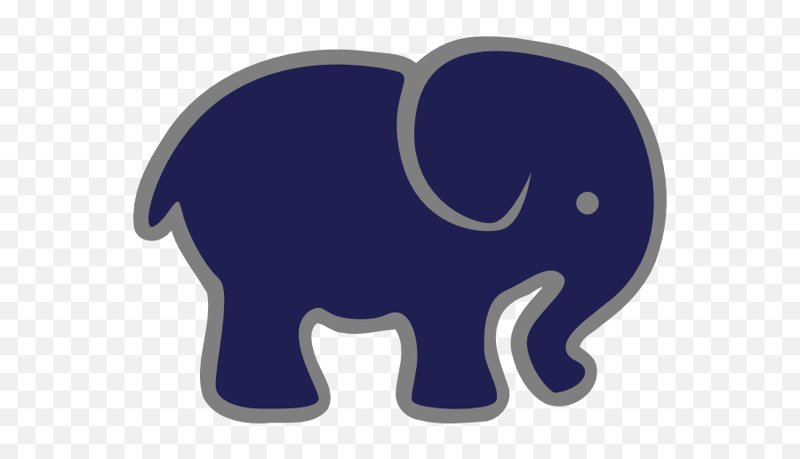 Navy Gray Elephant Png Clip Arts For Web - Clip Arts Free Navy And Grey Elephant,Elephant Clipart Png