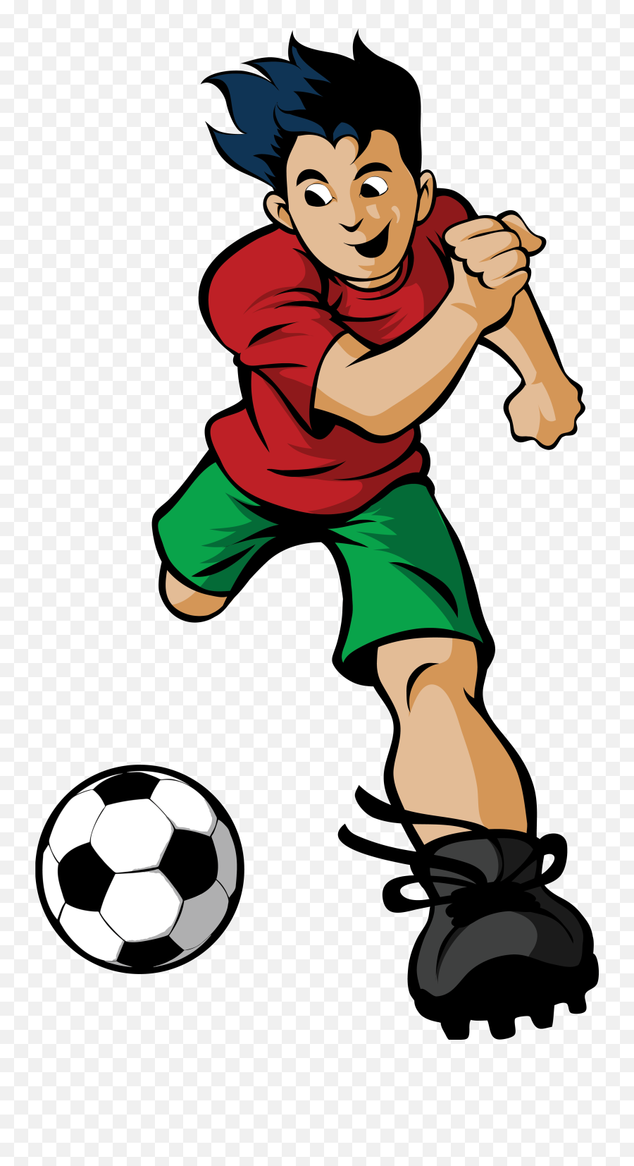 Soccer Player Cartoon Png Clipart - Transparent Playing Soccer Cartoon,Soccer Png