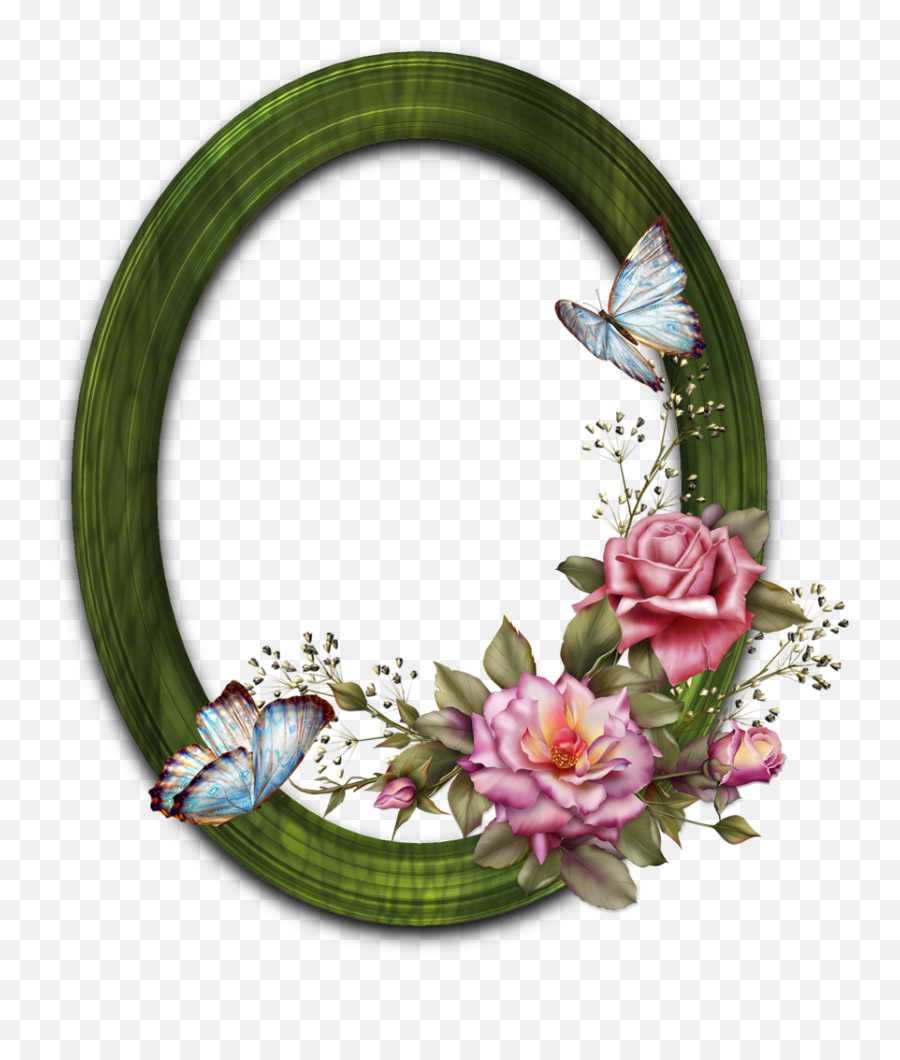 Png Round With Butterfly And Wooden Frame - Happy Bday Guru Ji,Wooden Frame Png