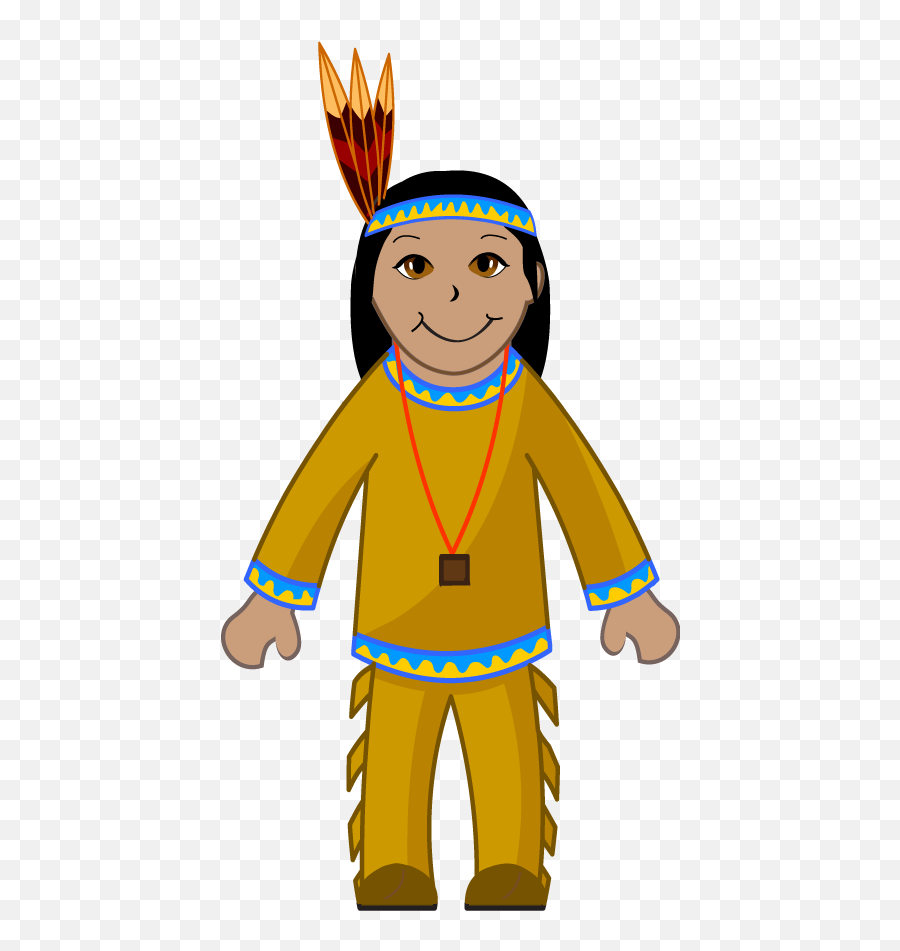 Library Of Thanksgiving Indian Pilgrim - Native American Couple Clipart Png,Indian Png