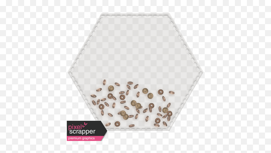 Shaker Pockets Kit - Beads Hexagon Filled Graphic By Paper Png,Hexagon Transparent