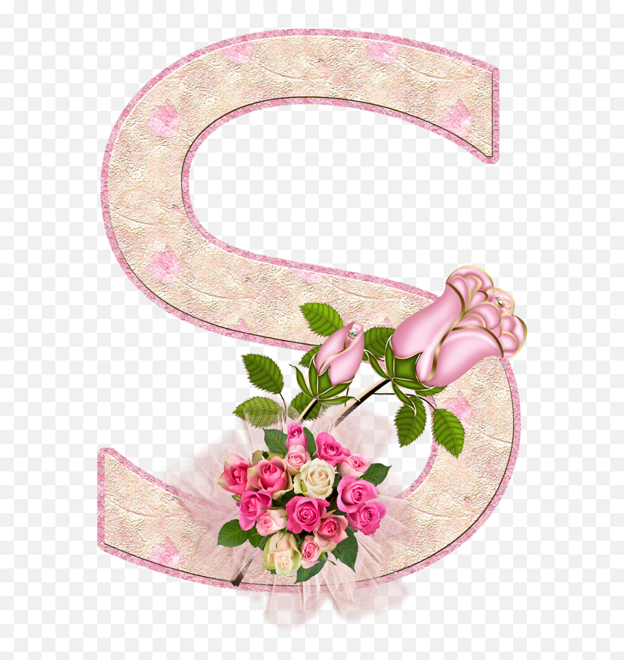 Letter S Png Transparent Images Free - Alphabet Design Pink Flowers,Letter S Png