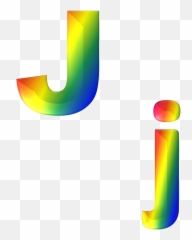Letter J 3d - Free image on Pixabay Rainbow Transparent png