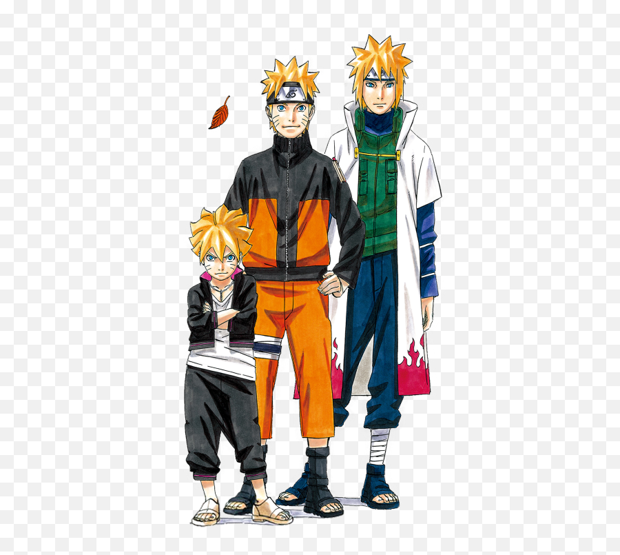 Naruto Characters Png Picture - Naruto And Minato And Boruto,Naruto Hokage Png