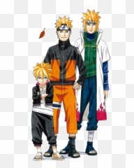 Naruto Characters Png Picture - Naruto And Minato And Boruto,Naruto Hokage Png