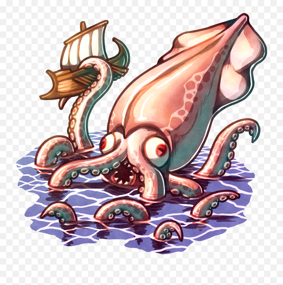 Release The Kraken With Sellswords - Illustration Kraken Clipart Png,Kraken Png