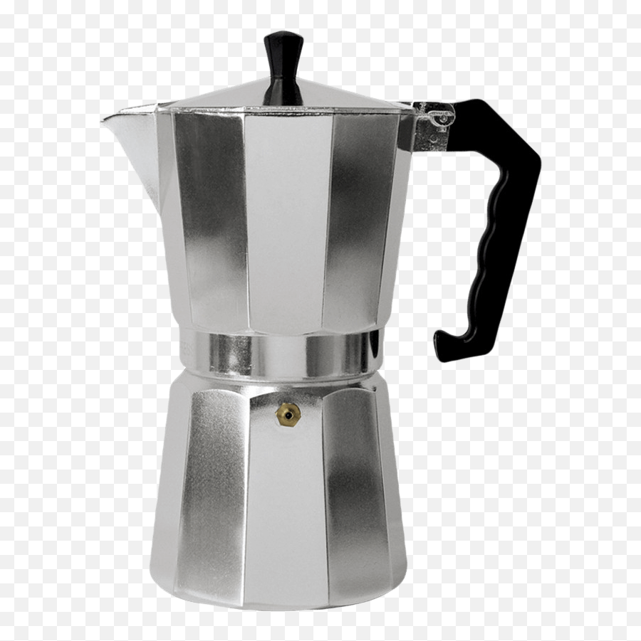 Aluminum Stovetop Espresso Coffee Maker - Stovetop Coffee Pot Png,Coffee Pot Png