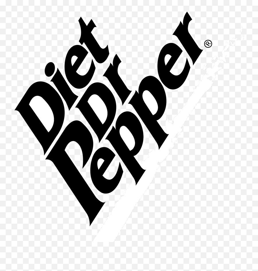 Diet Dr Pepper Logo Png Transparent - Black And White Diet Dr Pepper,Dr Pepper Can Png