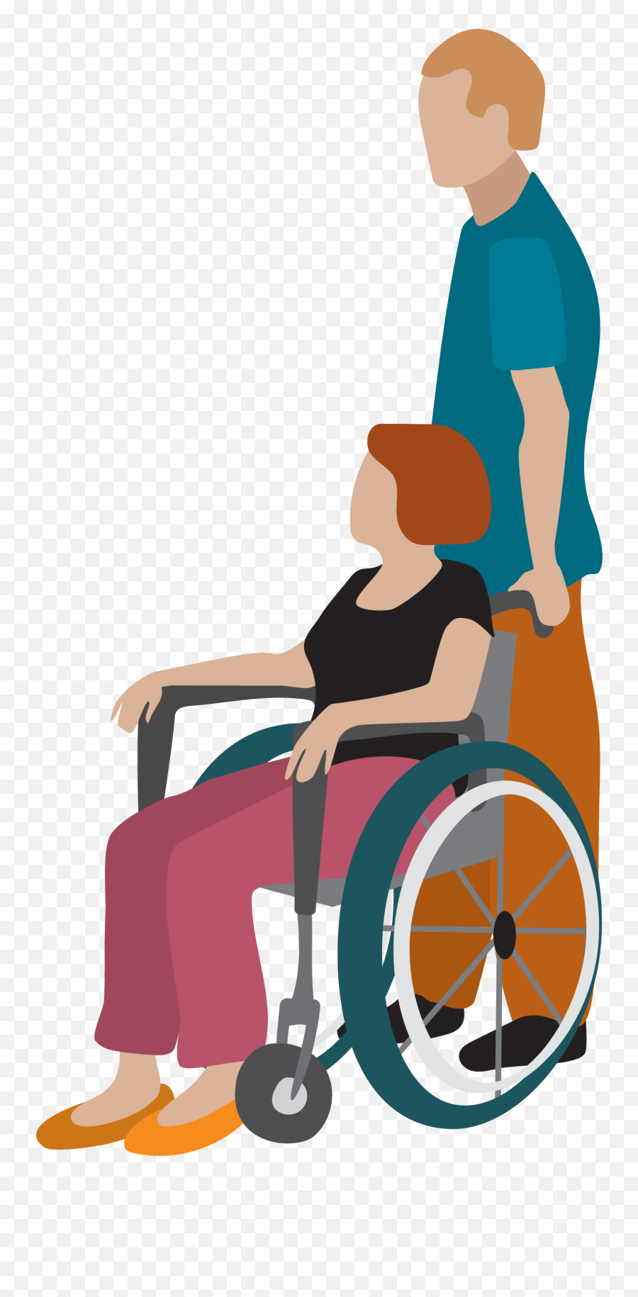 Disabled Png Transparent Images All - Disabled People Vector Png,Wheelchair Silhouette Png