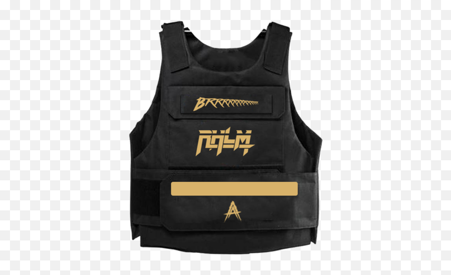 Rhlm Blackgold Reflective Vest - Black And Gold Life Jacket Png,Anuel Aa Png