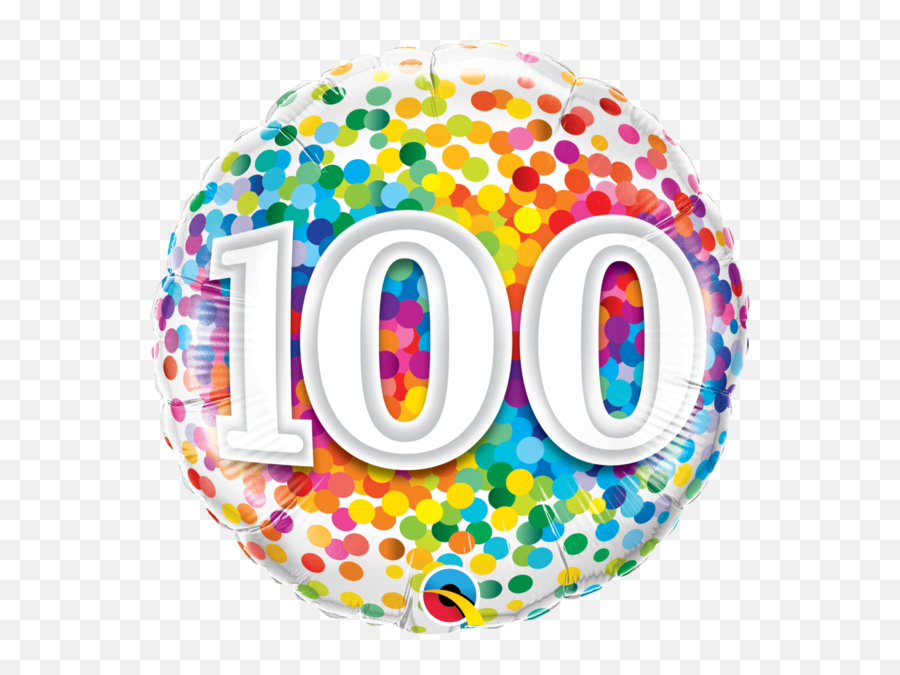 Confetti Emoji Png - 100 Rainbow Confetti 100 Balloon Png 100 Birthday,100 Emoji Transparent