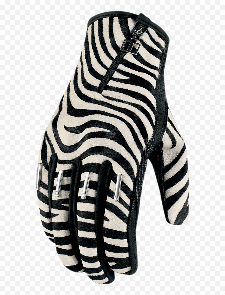Motorcycle Gear - Zebra Print Motorcycle Gloves Png,Icon Airmada Sensory