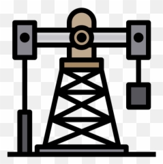 Oil Rig Icon Of Colored Outline Style - Vertical png