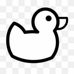 Library Of Baby Duckling Clipart Royalty Free Black - Duck Clipart Black And White Png,Duck Clipart Png