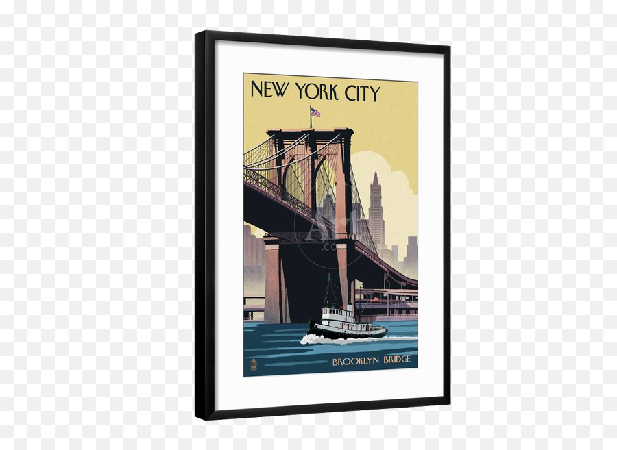 Chelsea Black Frame Bright White Matte - Original Proposed Brooklyn Bridge Png,Brooklyn Bridge Icon