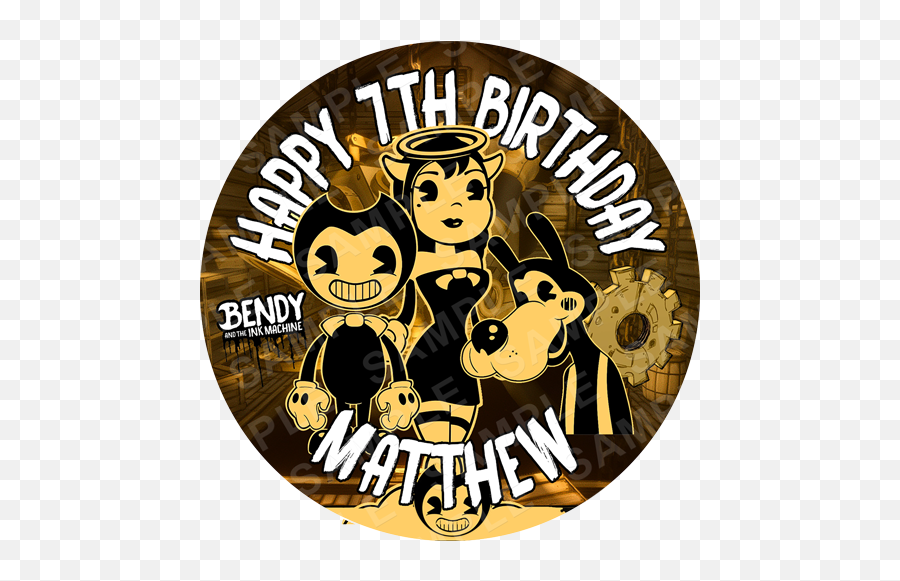 Bendy And The Ink Machine Archives - Edible Cake Toppers Happy Png,Bendy Icon