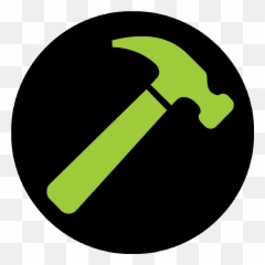 Download Hd Construction Jobs Icon - Home Depot Icons Hammer Silhouette In Circle Png,Download Icon Home