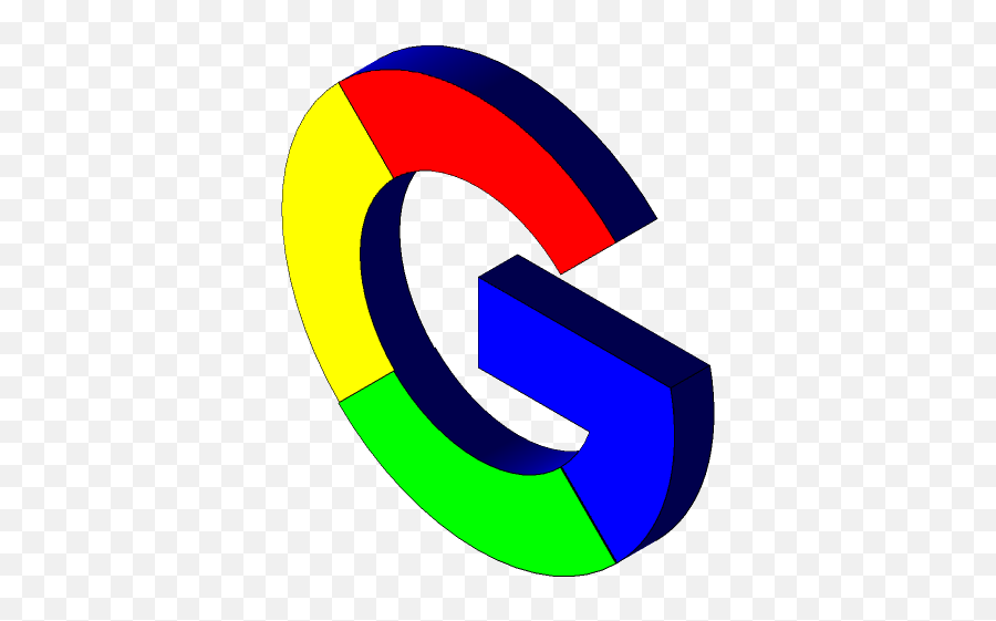 Google Logo 3d Cad Model Library Grabcad - Vertical Png,Google + Icon