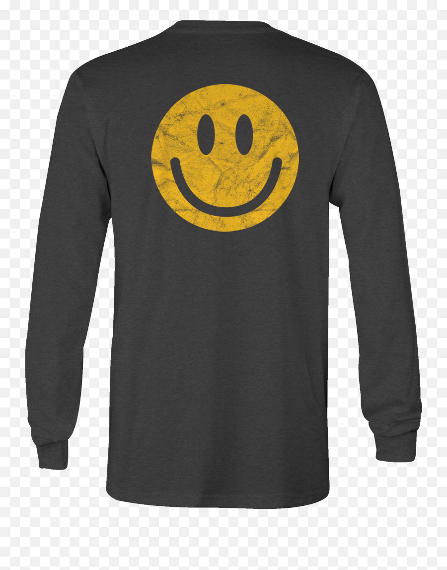 Long Sleeve Tshirt Happy Yellow Smile Png Face Logo