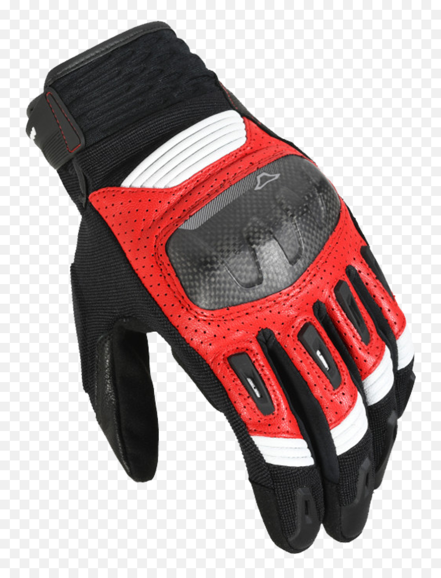 Macna Rime Motorcycle Gloves Red - Black Safety Glove Png,Icon Motorsports Gloves