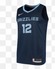 Memphis Grizzlies Ja Morant 12 Nike Navy 202021 Swingman - Sleeveless png