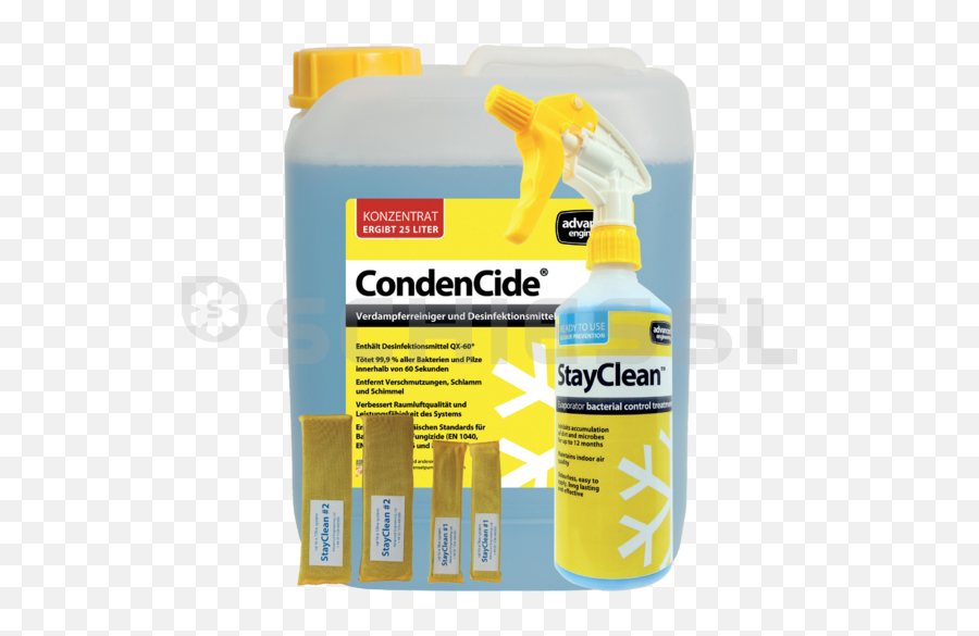 Cleaning Agent Pack Stayclean 05l 4 Strips 5l Condencide - Household Cleaning Supply Png,Cleaning Icon Set