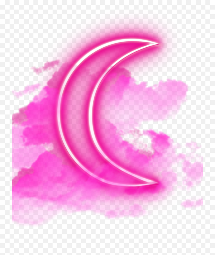 Freetoedit Neon 307093385016211 By Kristalfrancinebrown - Drawing Cloud Pink Png,Moon Icon Tumblr
