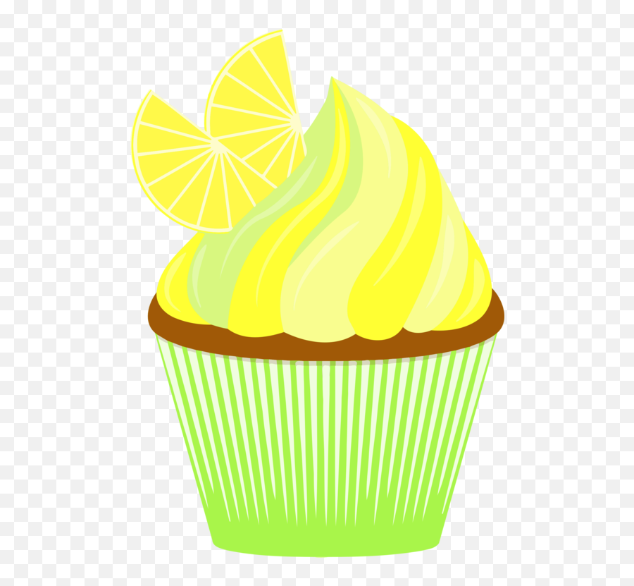 Baking Cup Food Fruit Png Clipart - Cartoon Cupcakes Of Yellow Cupcakes Transparent,Baking Clipart Png