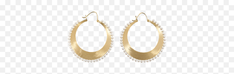 Akoya Pearl Hoop Earrings - Solid Png,Gucci Icon Earrings