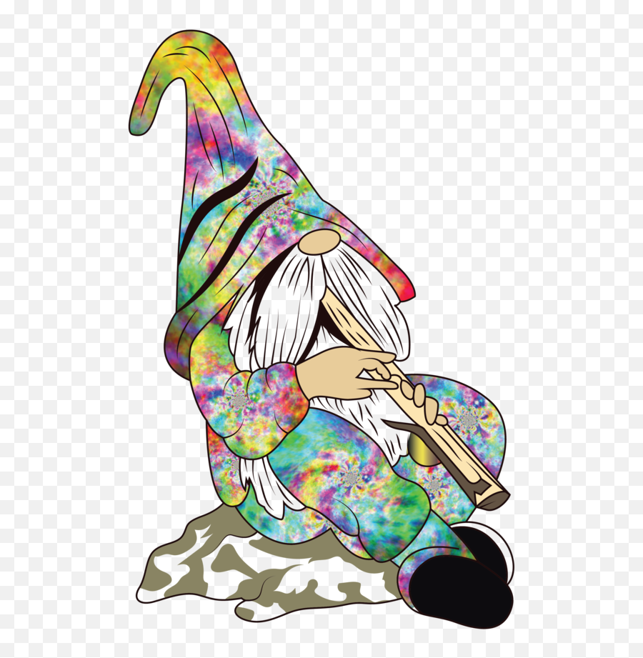 Hippie Gnome 70s Man Age Of Aquarius - Hippie Gnome Clipart Png,Gnome Png