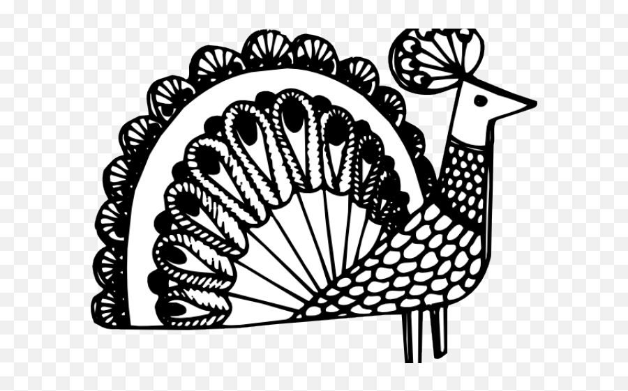 Transparent Fan Clipart Black And White - Black Line Peacock Black White Clipart Peacock Png,Andy Biersack Icon