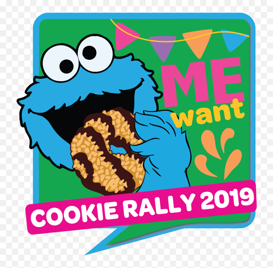 Cookie Monster Rally - Clip Art Png,Cookie Monster Png