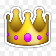 Transparent Background Iphone Emoji - Crown Png