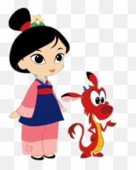 Mulan Y Mushu Transparent Png Image - Cute Mulan Png,Mulan Png