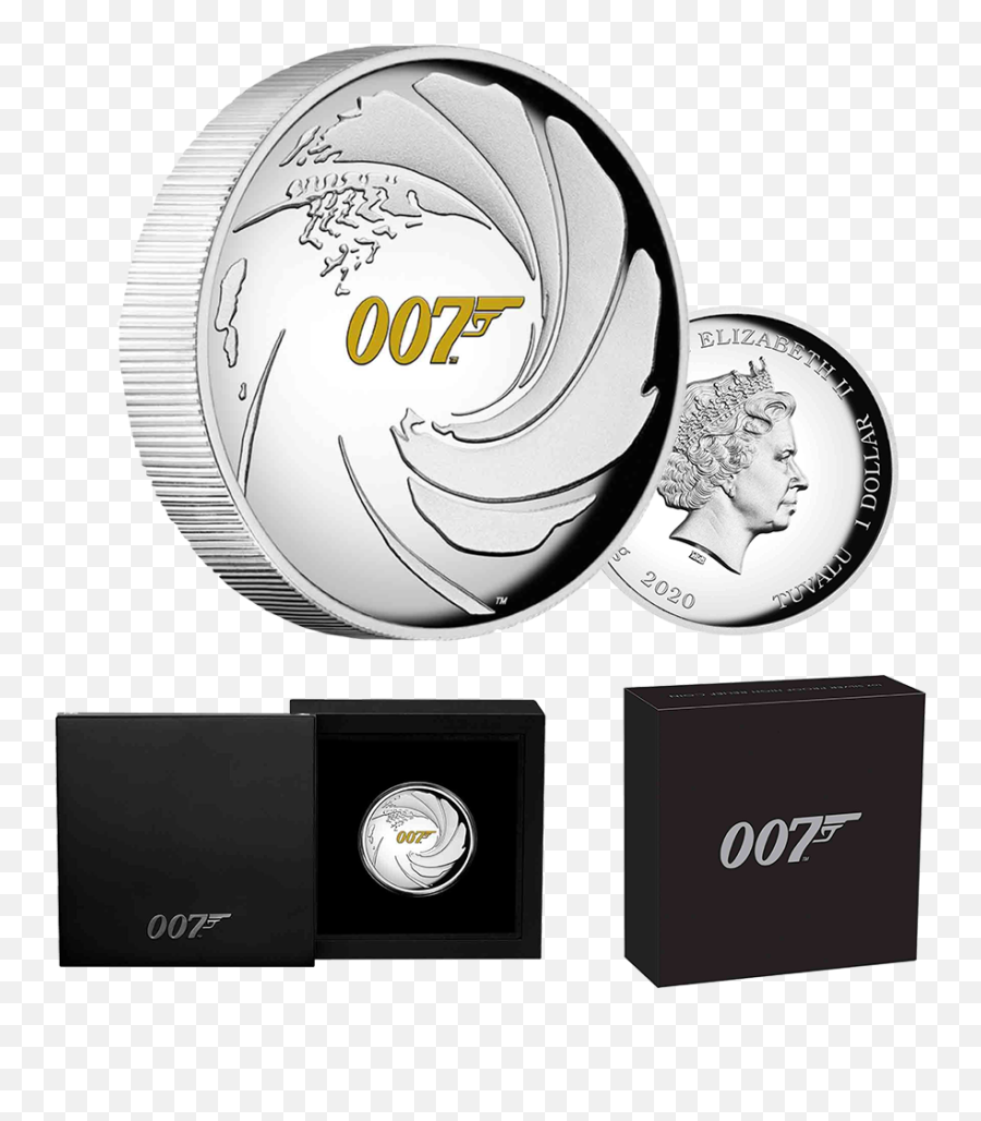 2020 1 James Bond 007 1oz High Relief Silver Coin - James Bond Silver Coins Png,007 Logo Png