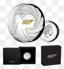 2020 1 James Bond 007 1oz High Relief Silver Coin - Coins png