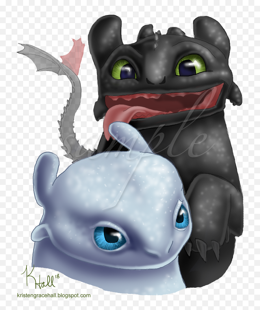 Monocerosarts Light Fury - White Fury And Toothless Png,Toothless Png