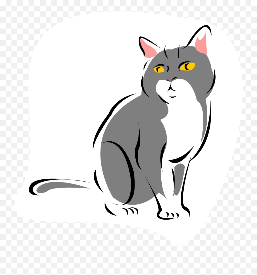 Cougar Paw Clipart - Grey Cat Cartoon Png Transparent Png Transparent Png Cartoon Cat Gif Png,Cat Paw Png